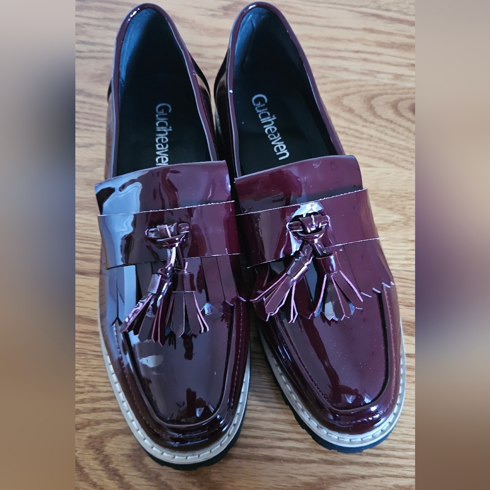 Calvin Klein Women's Burgundy Loafers 7.5 - Picture 8 of 9